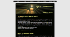 Desktop Screenshot of lightinchrist.org