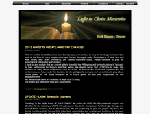 Tablet Screenshot of lightinchrist.org